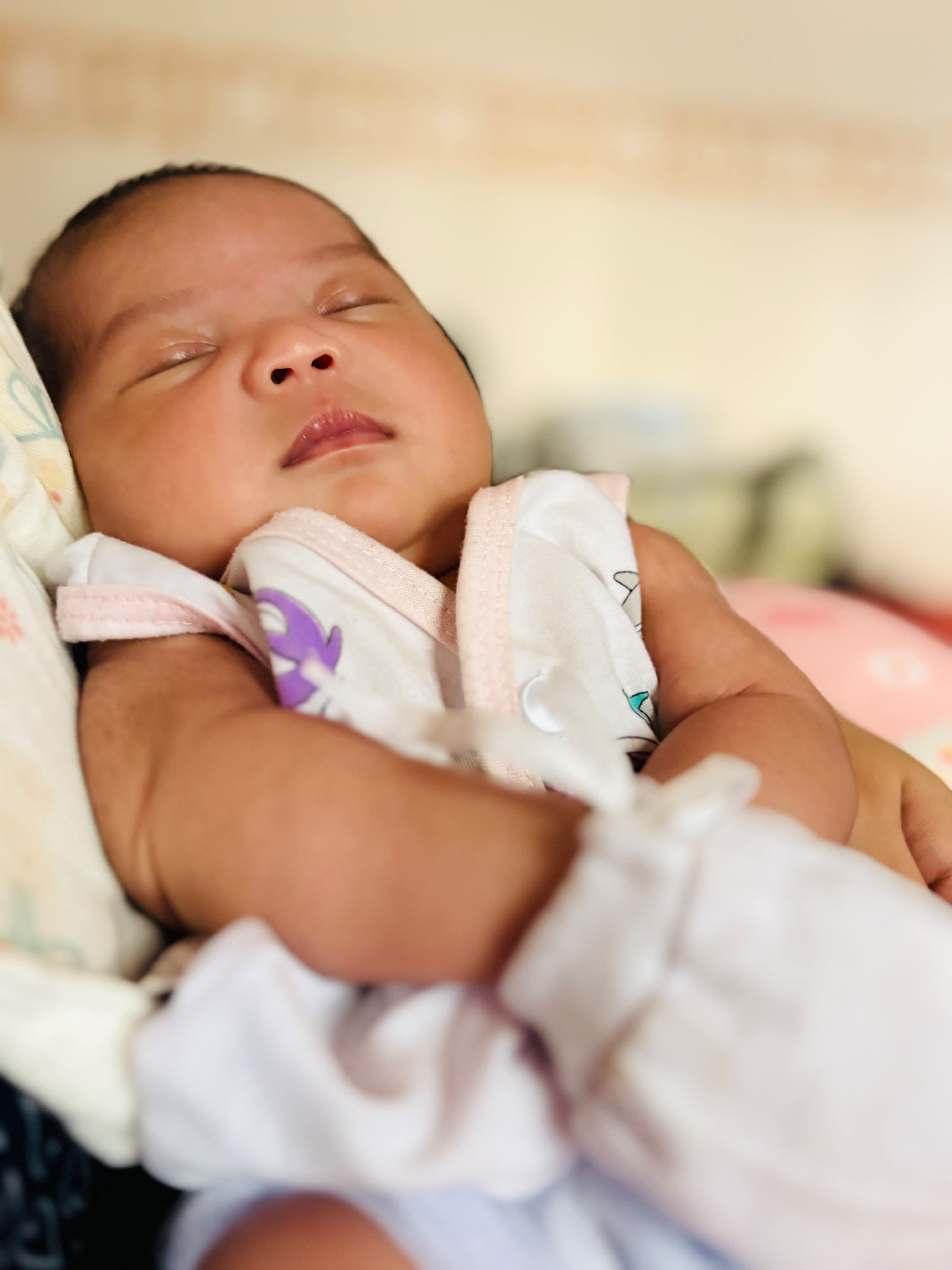 Dorothea Maeve sleeping peacefully