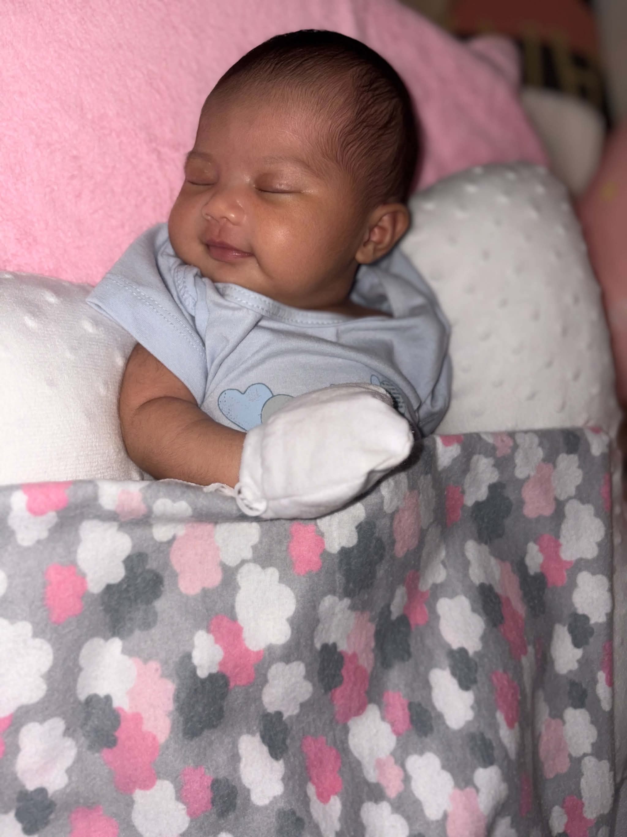 Dorothea Maeve smiling peacefully